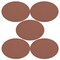 Engravable Leather Patch Blanks for Hats, Jackets & Bags – Laserable Faux Leather Patches with Adhesive & Stitch – Leatherette Apparel Patches (Oval, 5 Pack)
